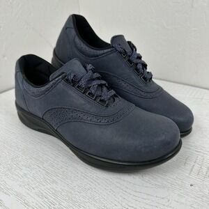 SAS Walk Easy Lace Up Walking Shoe Women's 9 N Navy Blueberry